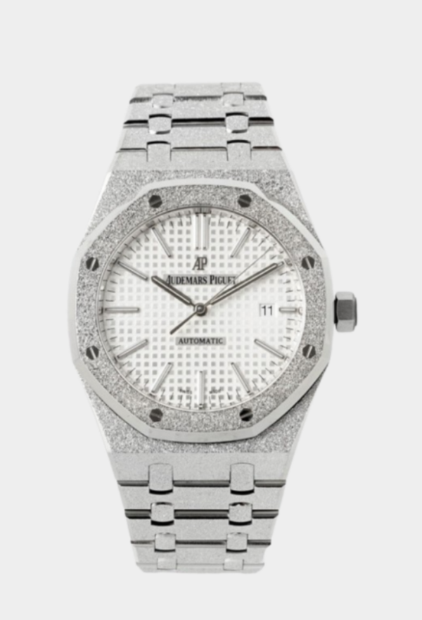 AUDEMARS PIGUET-ROYAL OAK-REF.15410BC.GG.1224BC.01-ELITE CLONE-Frosty gold white dial-41MM-Replica Watch